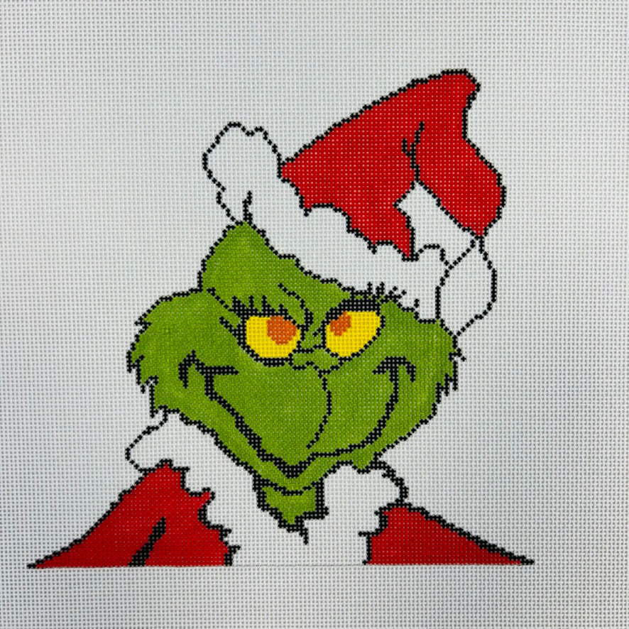 Mr. Grinch Needlepoint Canvas Bargello Needlepoint