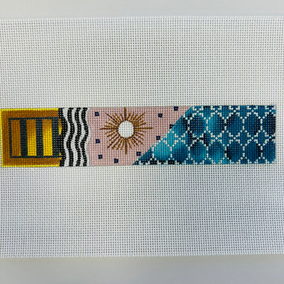Sun with Blue Bracelet/Key Fob Needlepoint Canvas