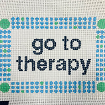Go to Therapy Needlepoint Canvas