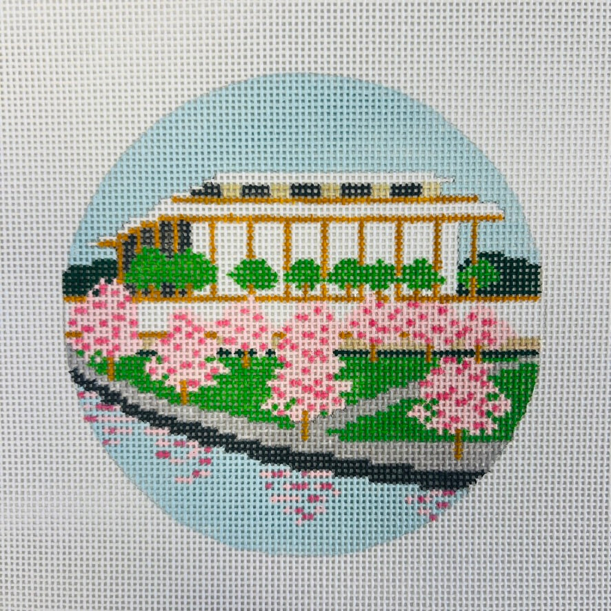 Kennedy Center with Cherry Blossoms Ornament