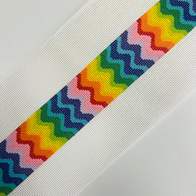 Purse strap - rainbow bargello Needlepoint Canvas