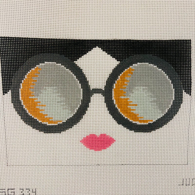 Chic Glasses Needlepoint Canvas