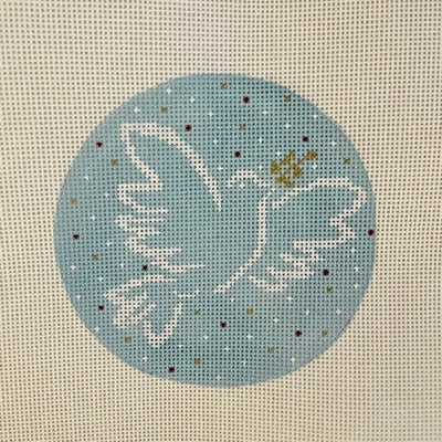 Blue Dove Ornament Needlepoint Canvas
