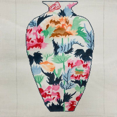 Japanese Vase #2 Needlepoint Canvas