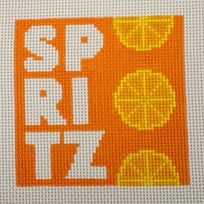 Spritz Square Coaster Needlepoint Canvas