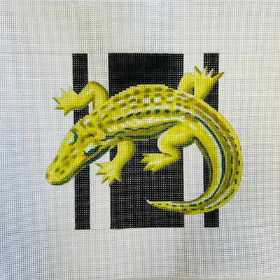 Alligator Clutch Needlepoint Canvas