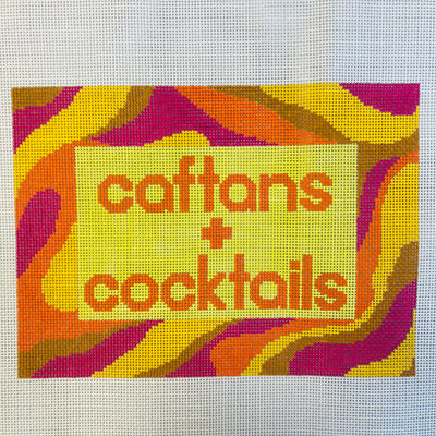 Caftans+ Cocktails Needlepoint Canvas