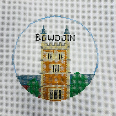 Bowdoin College Ornament Needlepoint Canvas
