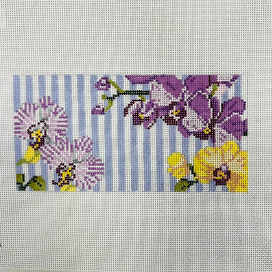 Orchid Insert 3x6 Needlepoint Canvas – Bargello Needlepoint