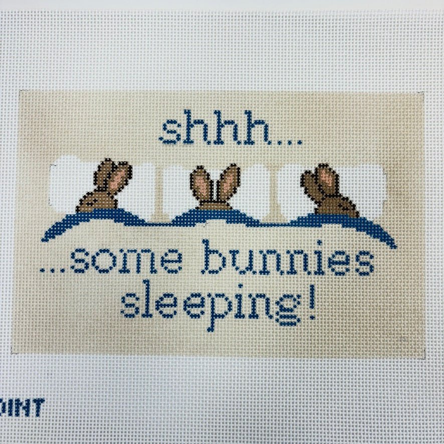 Some Bunnies Sleeping Needlepoint Canvas – Bargello Needlepoint