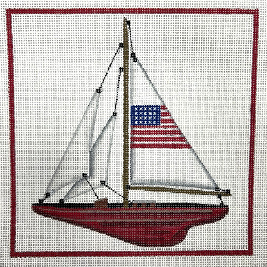 Flag Sailboat