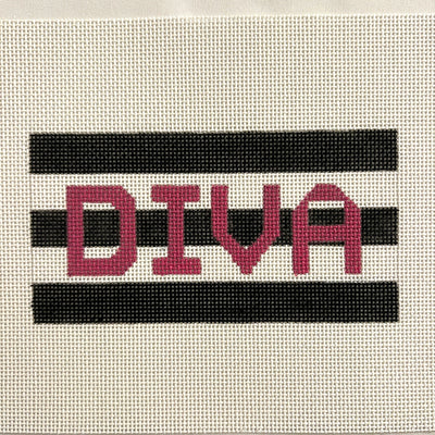 Diva Eyeglass Case Needlepoint Canvas