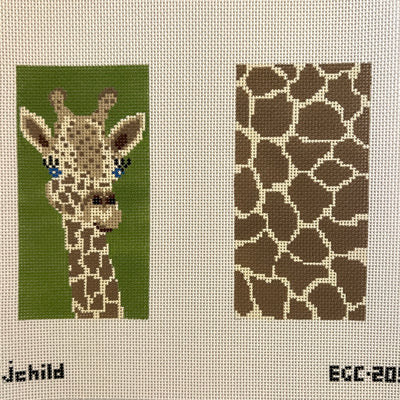 Giraffe Eyeglass Case Needlepoint Canvas