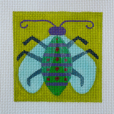Little Square Bug Needlepoint Canvas