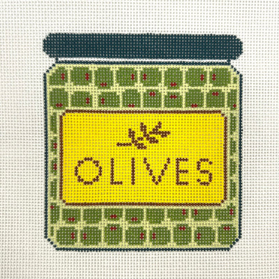 Olive Jar Needlepoint Canvas