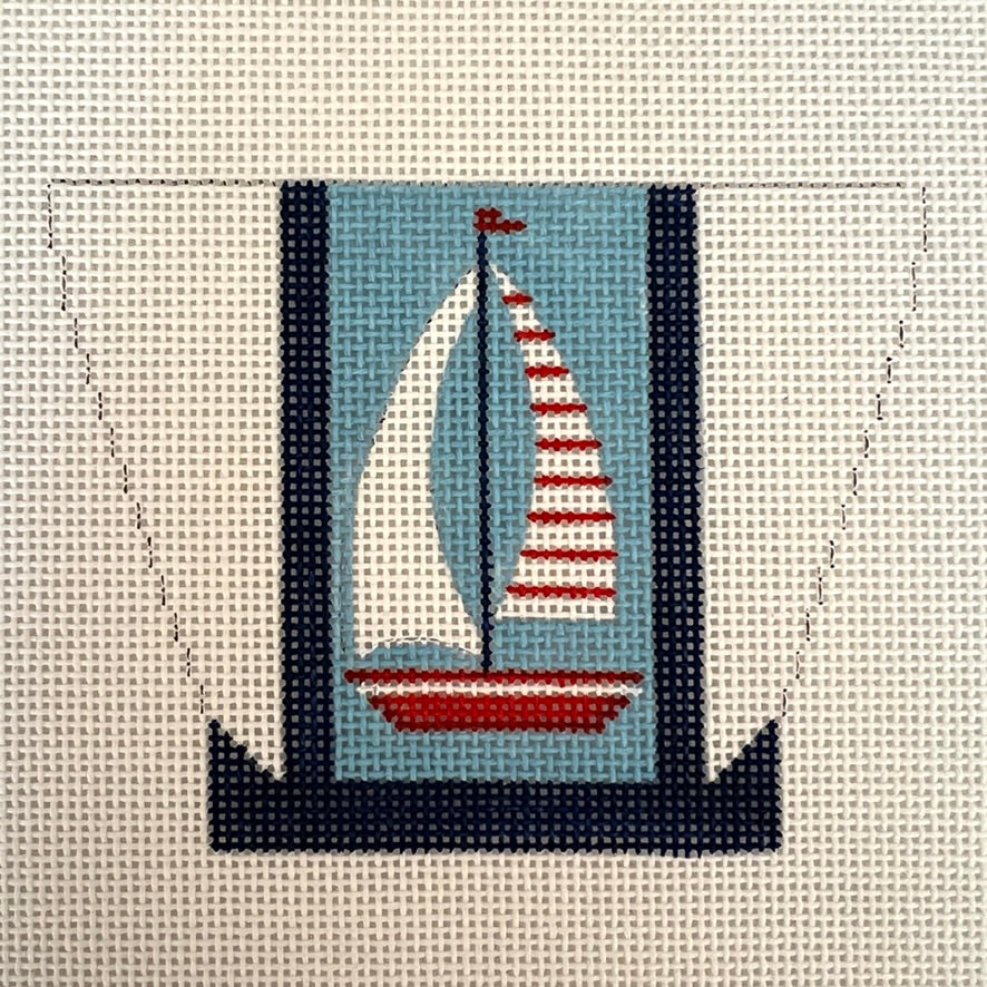 Sailboat Tote Needlepoint Canvas