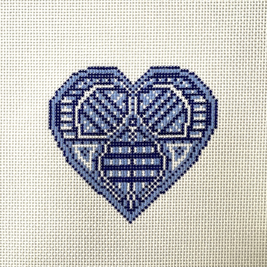 Blue Heart Insert or Coaster