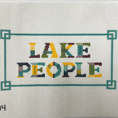 Lake People Needlepoint Canvas