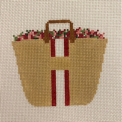 Holiday Basket Needlepoint Canvas