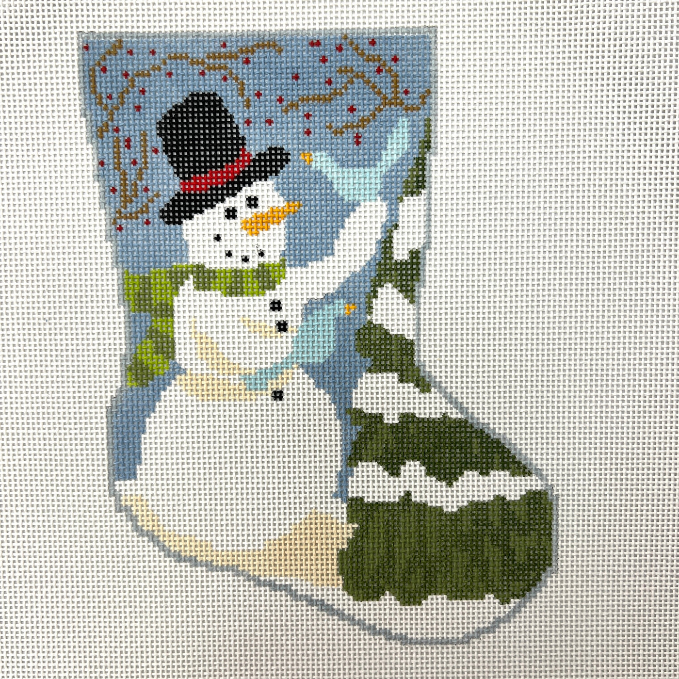 Frosty Mini Stocking Ornament
