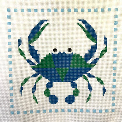 Modern Crab Needlepoint Canvas