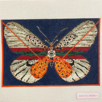 Italian Butterfly Clutch Needlepoint Canvas