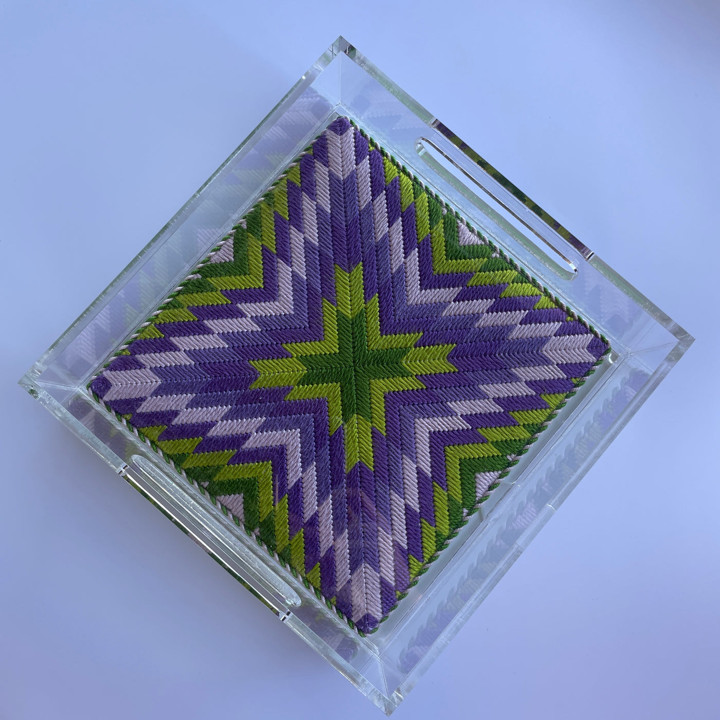 Acrylic Tray for 8" Square Needlepoint Inserts