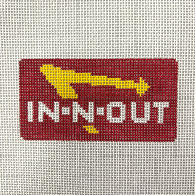 In Out Sign Ornament Needlepoint Canvas