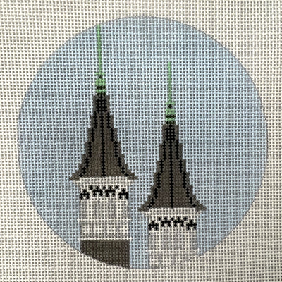 Churchill Downs Twin Spires Ornament Needlepoint Canvas