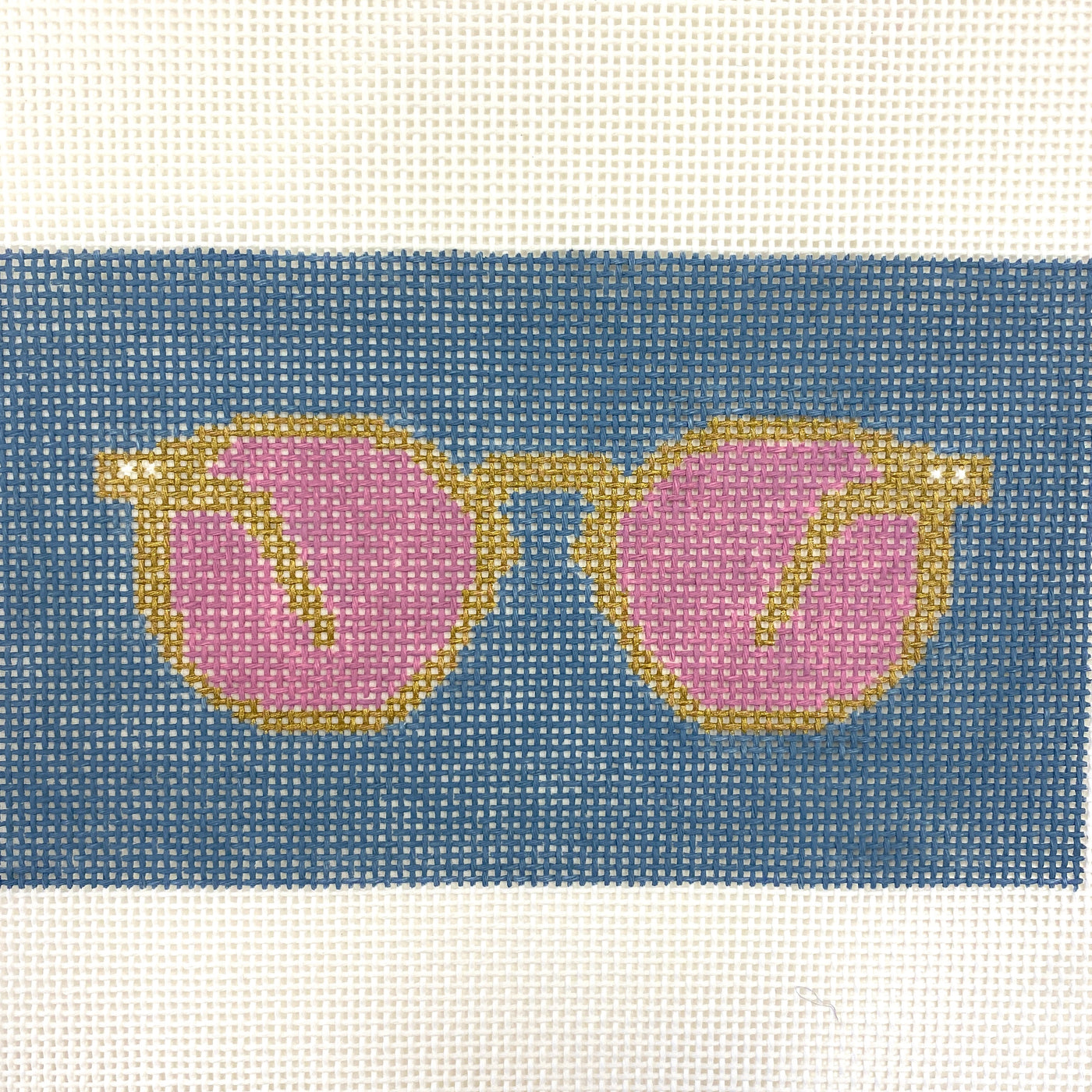 Rose Colored Eyeglass Case Needlepoint Canvas