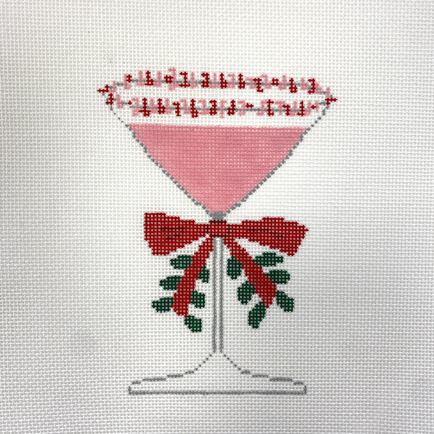 Christmas Martini Needlepoint Canvas