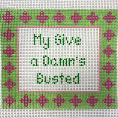 My Give a Damn's Busted Needlepoint Canvas
