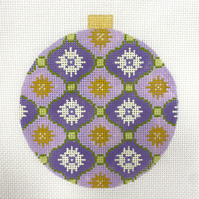 Florentine Purples with Gold Ornament Needlepoint Canvas