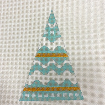 Christmas Tree Ornament - Ric Rac Needlepoint Canvas