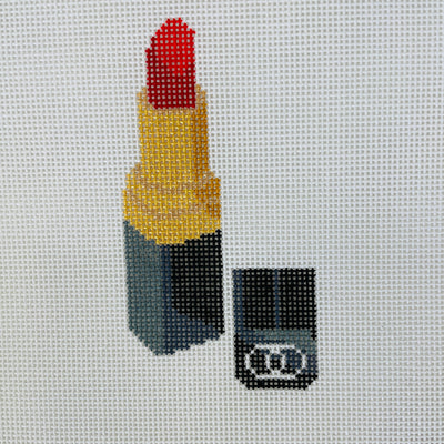 Red Lipstick Ornament Needlepoint Canvas