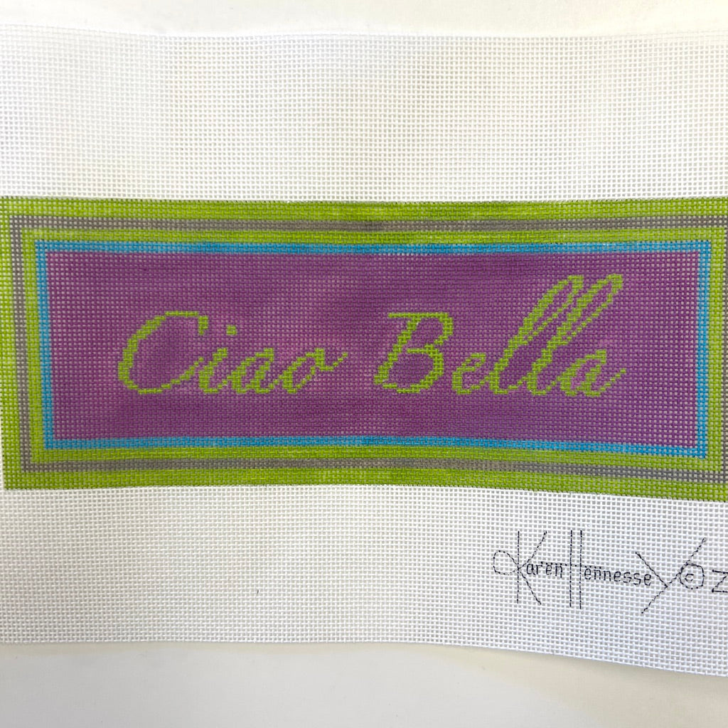 Ciao Bella Sign Needlepoint Canvas