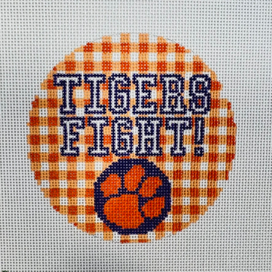 Clemson Tigers Ornament Needlepoint Canvas