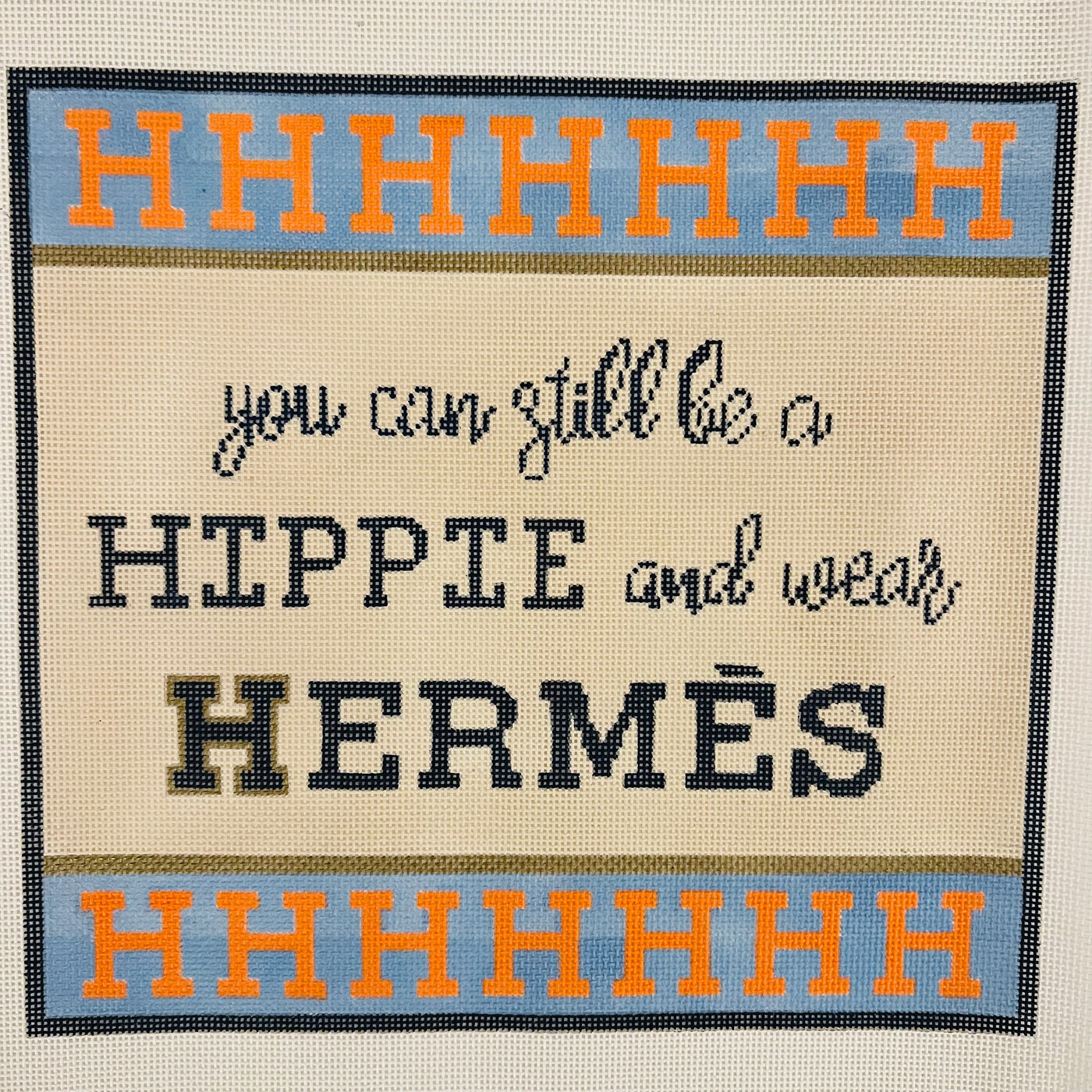 Hippie for Hermz Canvas Needlepoint Canvas
