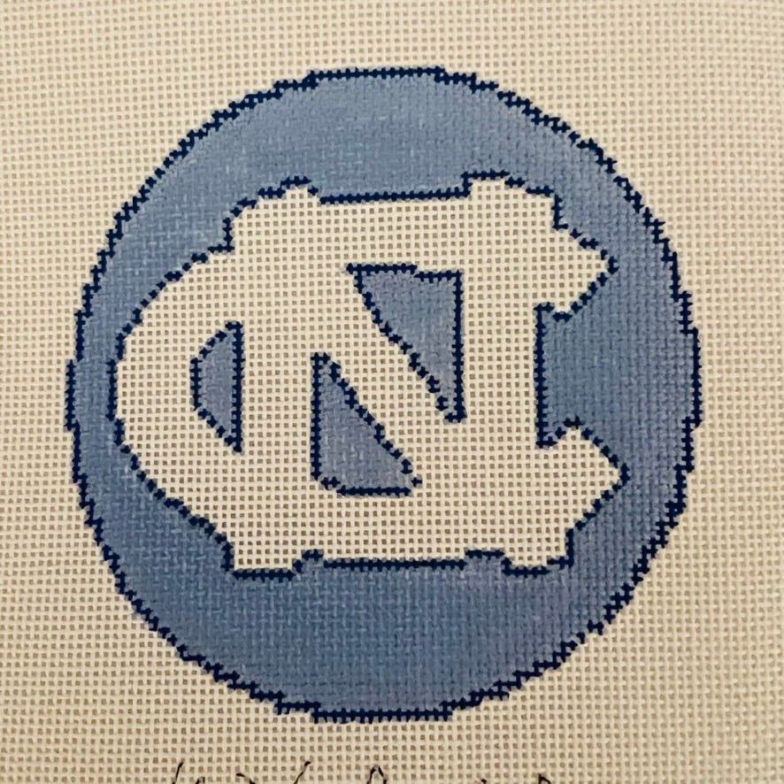 University of North Carolina (UNC) Ornament Needlepoint Canvas