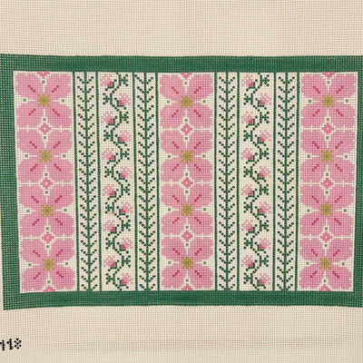 Pink Primrose Clutch Needlepoint Canvas