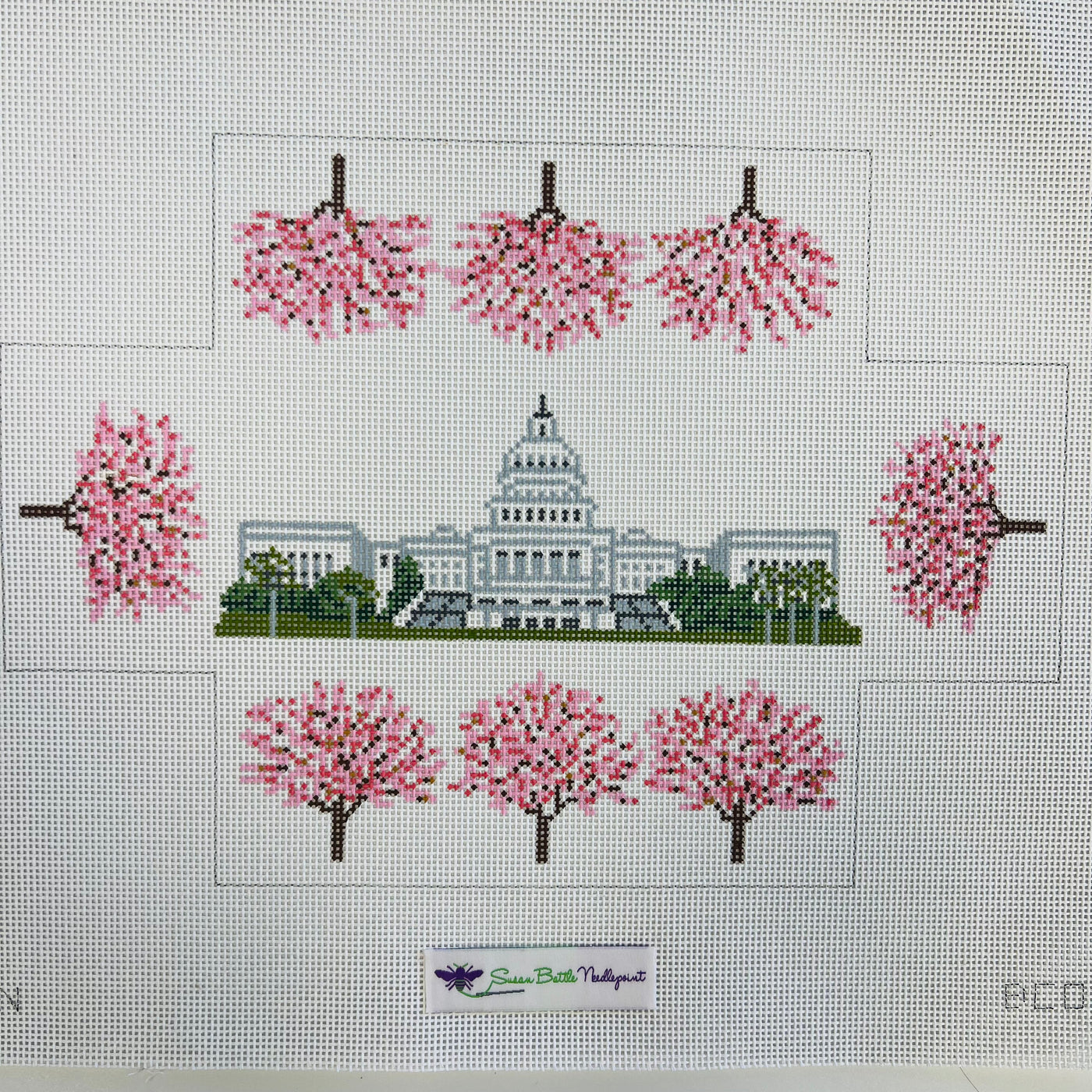 US Capitol Cherry Blossoms Brick Cover