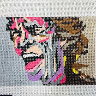 Mick Jagger Needlepoint Canvas