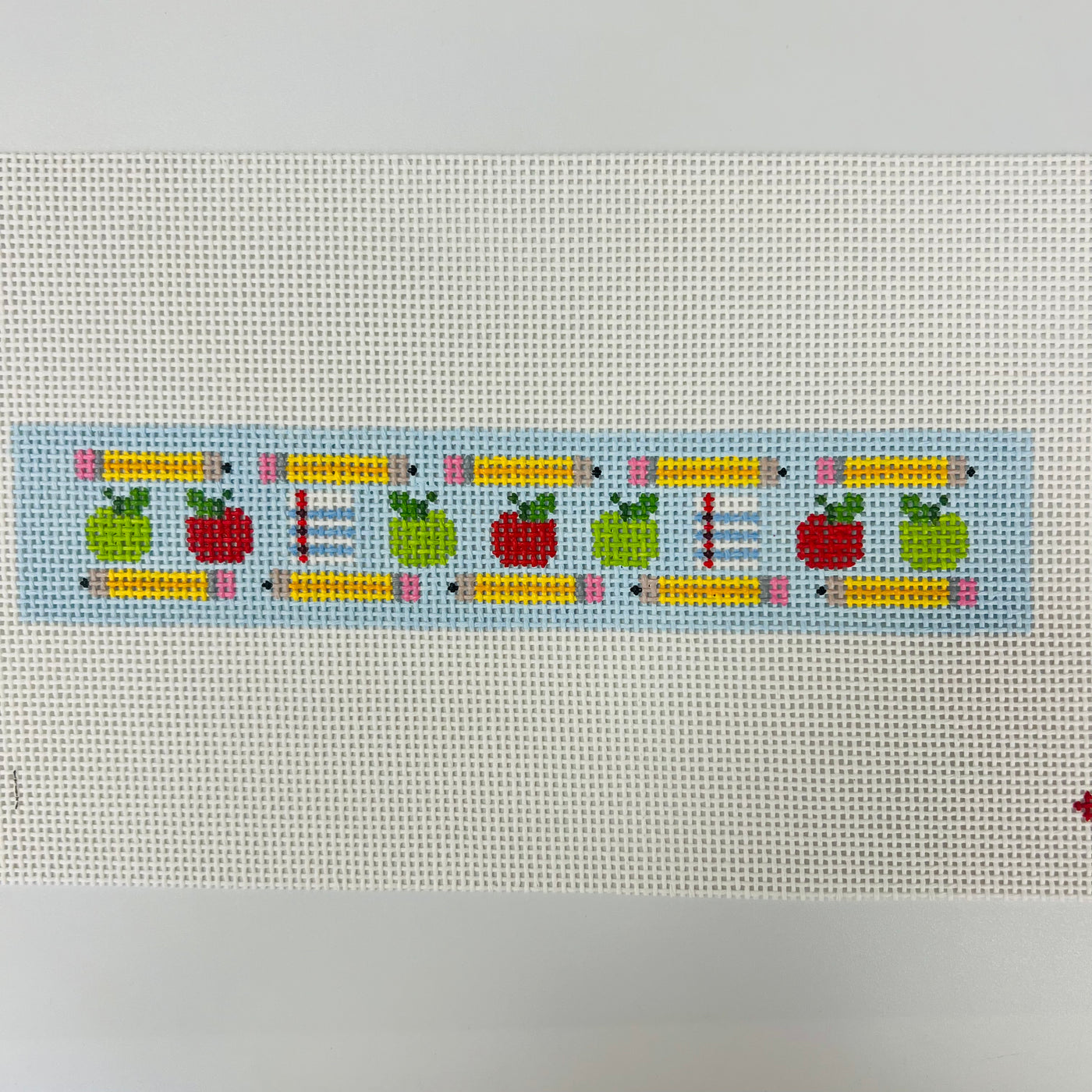 School Teacher Bookmark/Key Fob Needlepoint Canvas