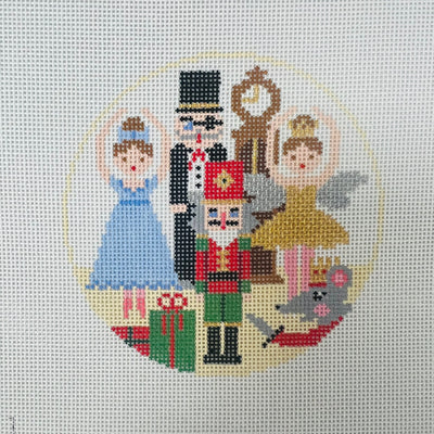 Nutcracker Ballet Figures Ornament Needlepoint Canvas