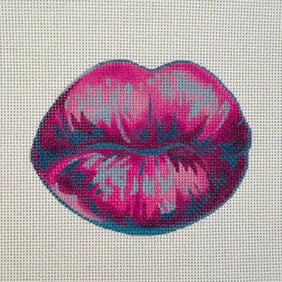 Puckered Lips Needlepoint Canvas