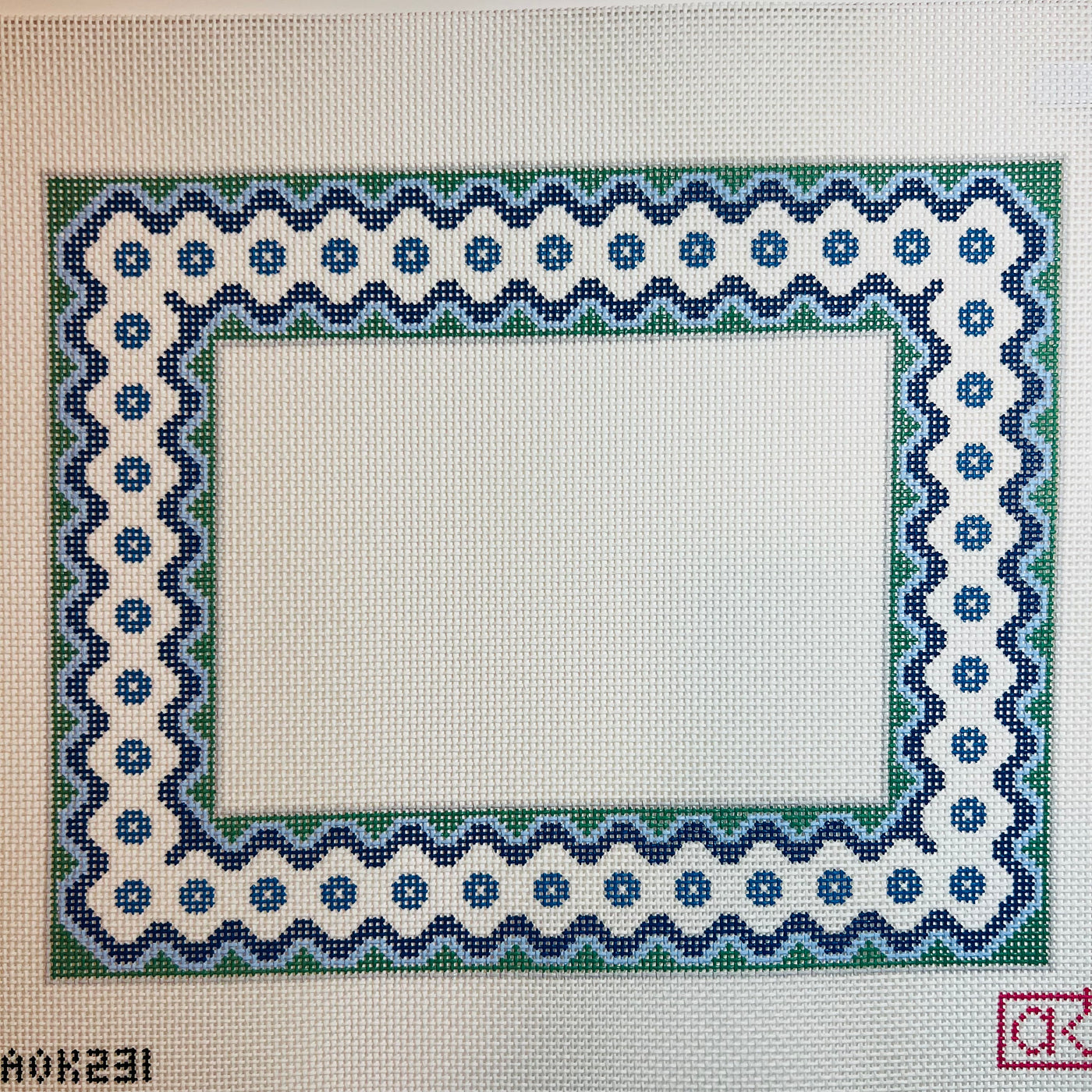 Ric Rac 8x10 Picture Frame- Blue And Green