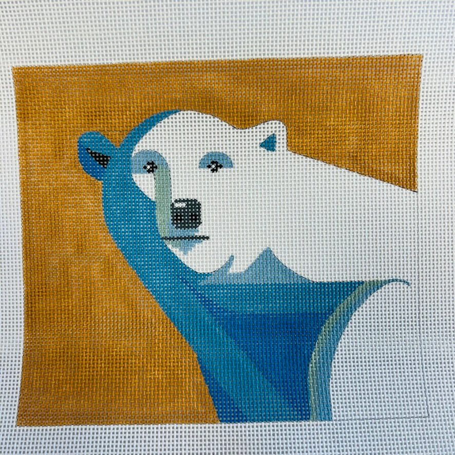 Polar Bear Needlepoint Canvas