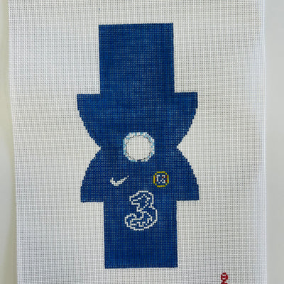Two-sided Chelsea Jersey Ornament Needlepoint Canvas