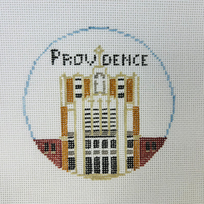 Providence College Round Ornament Needlepoint Canvas