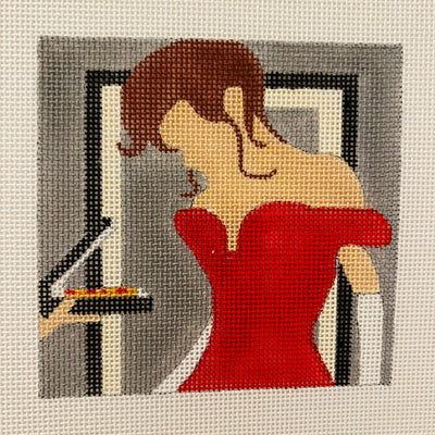 Pretty Woman Coaster Needlepoint Canvas